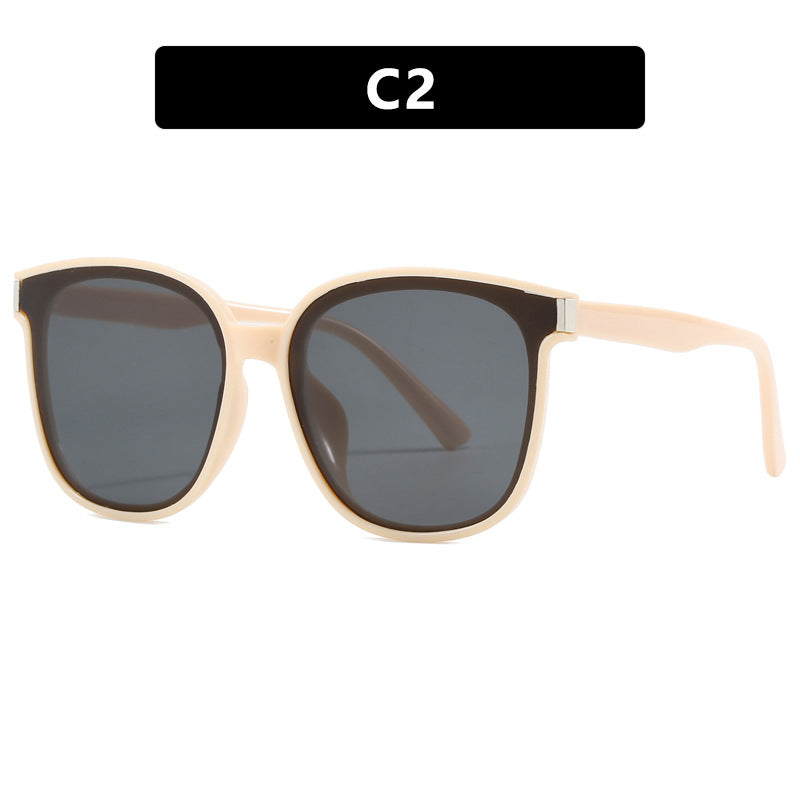 Women's stylish sunglasses with high-quality, transparent plastic frame Kalsten