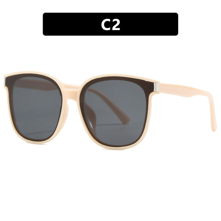 Women's stylish sunglasses with high-quality, transparent plastic frame Kalsten