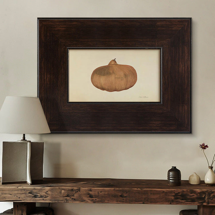 Framed Pumpkin Botanical Art Print