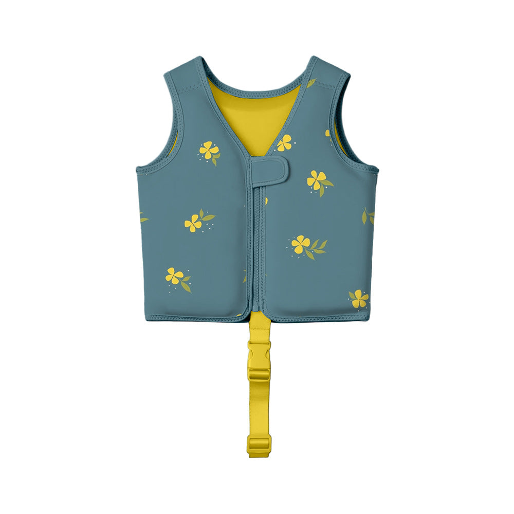 Adjustable Floral Print Swim Vest