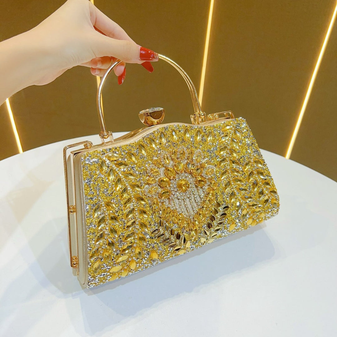 Crystal-Embellished Evening Handbag