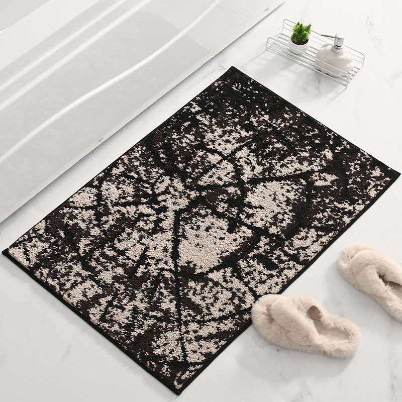 Textured Decorative Bath Mat Kalsten