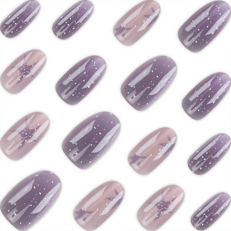 Artistic Ombre Glitter Press-On Nail Set Kalsten