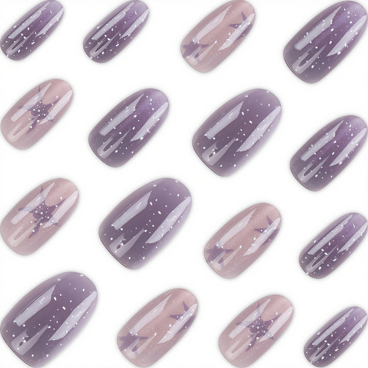 Artistic Ombre Glitter Press-On Nail Set Kalsten