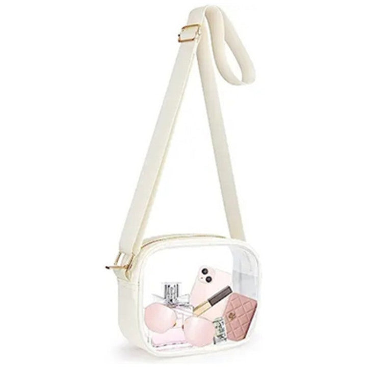 Practical shoulder bag with transparent inserts Kalsten