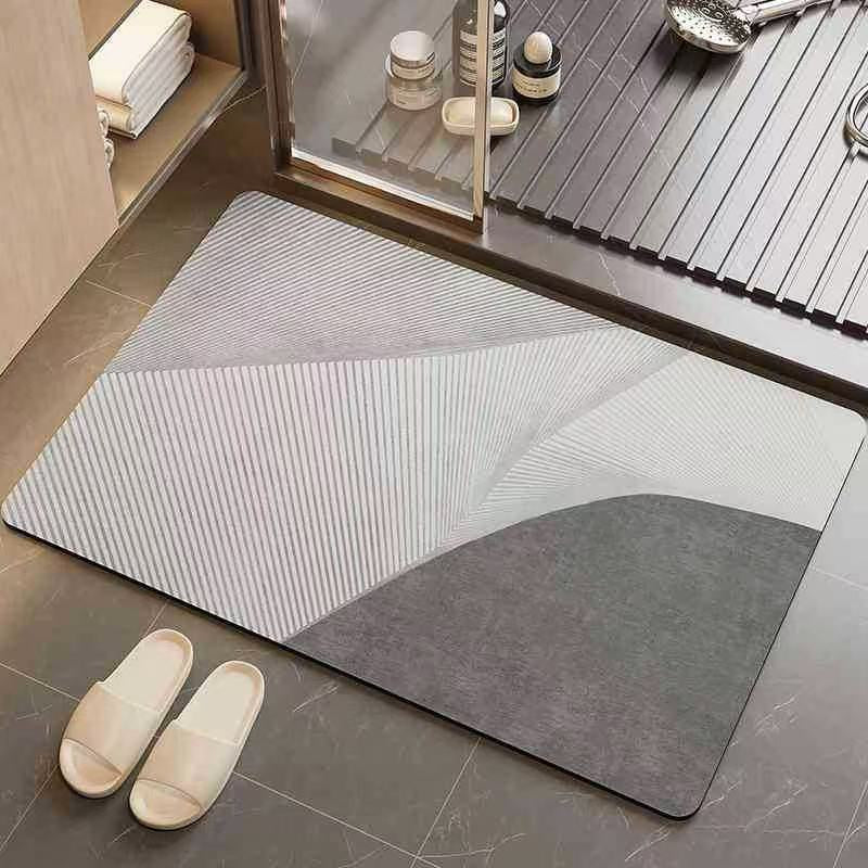 Geometric Pattern Bathroom Mat Kalsten