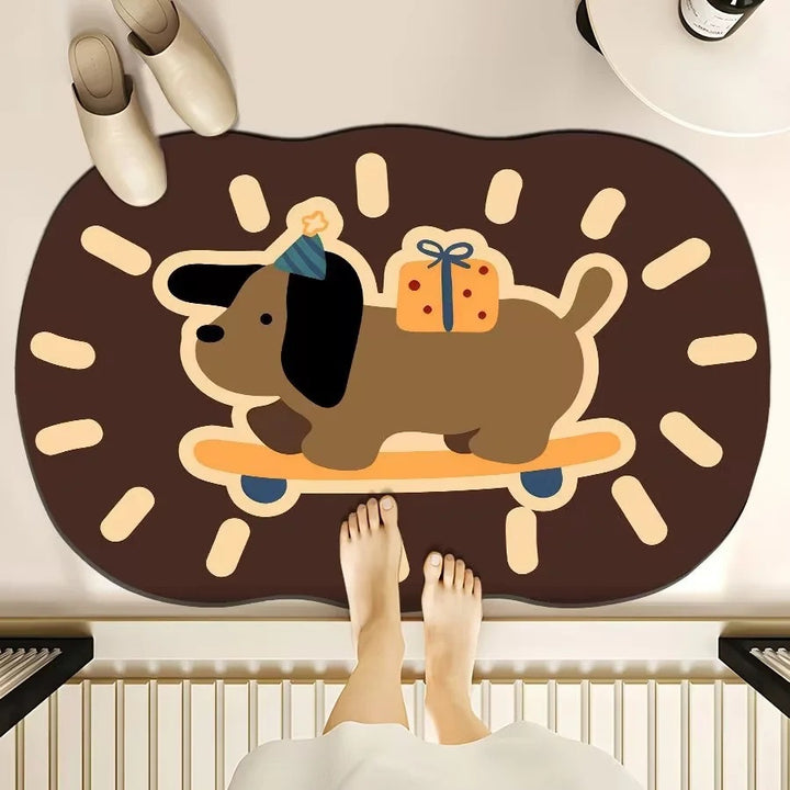Cute Cartoon Bear Bath Mat Kalsten
