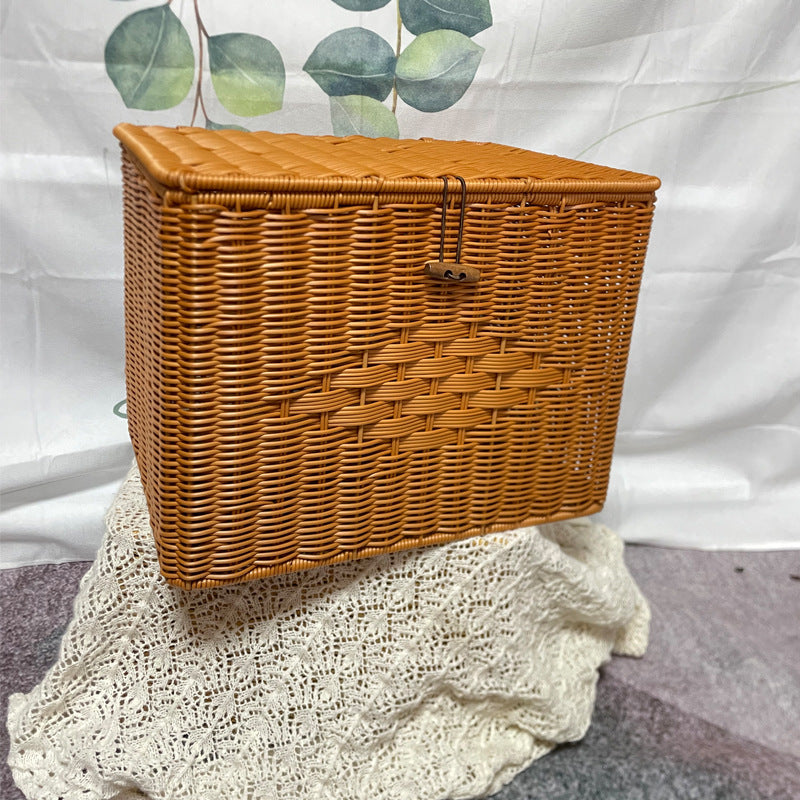 Handcrafted Wicker Storage Basket Kalsten