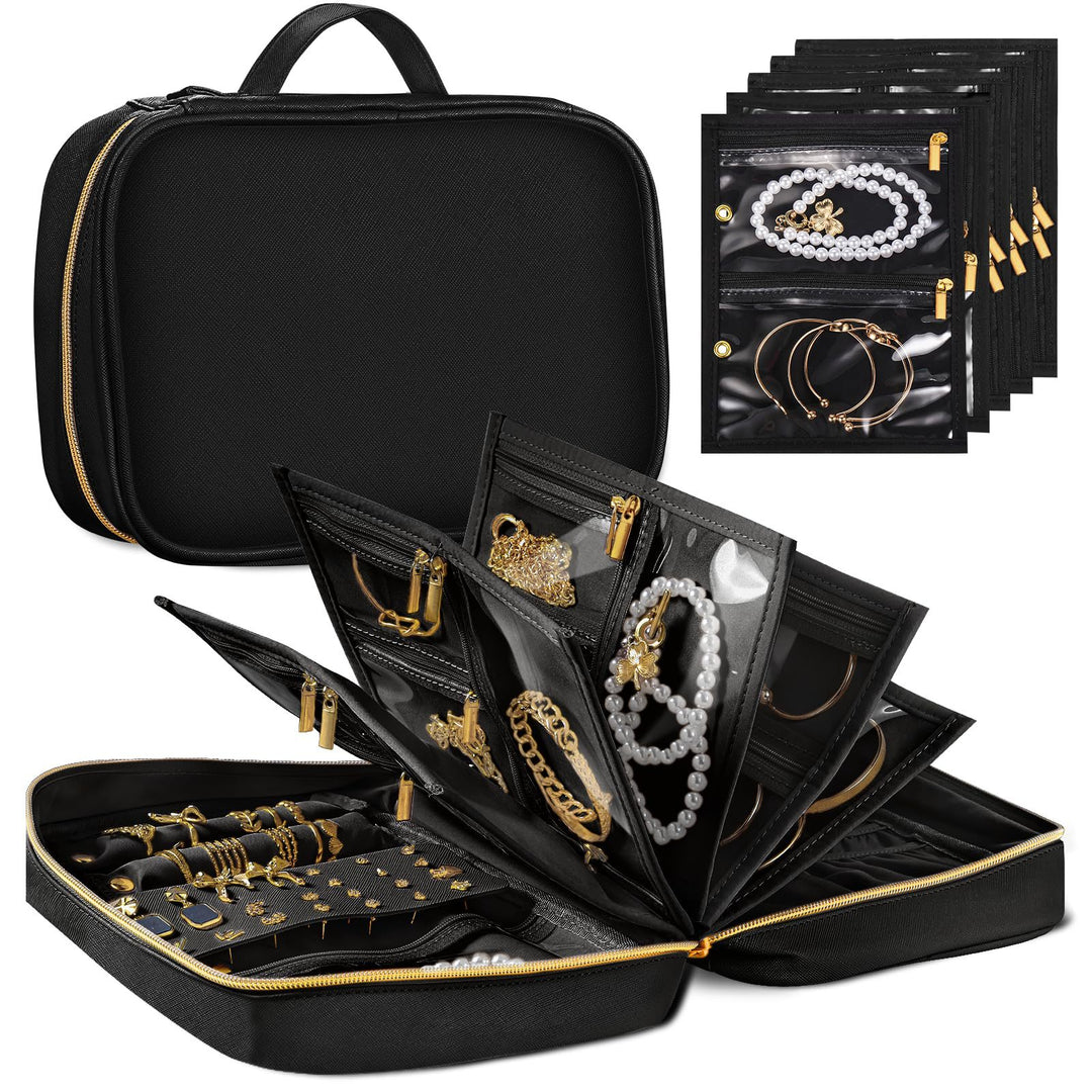 Women's elegant jewelry organizer with transparent compartments Kalsten
