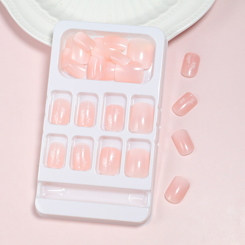 Elegant Floral Press-On Nail Set Kalsten