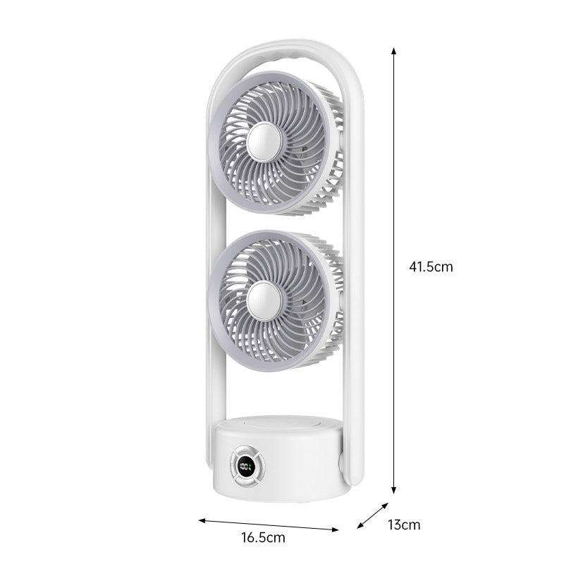 Men's Dual-Head Portable Cooling Fan Kalsten