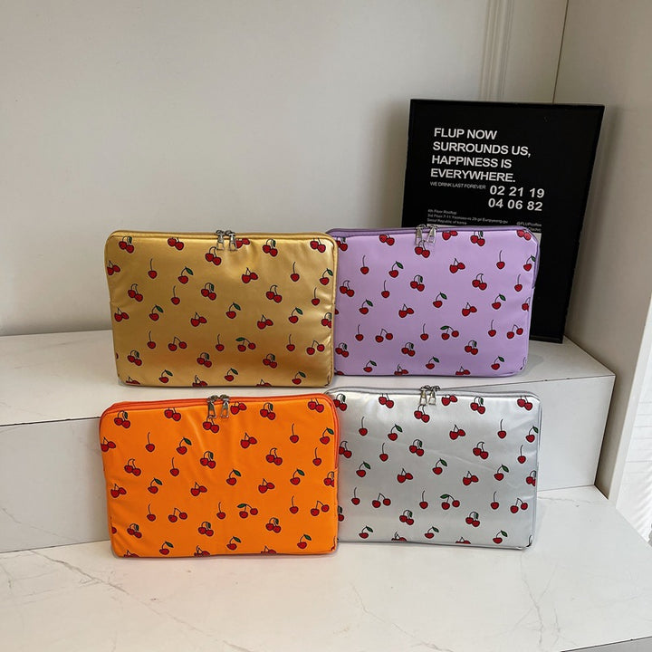 Playful Cherry Print Laptop Sleeve Kalsten