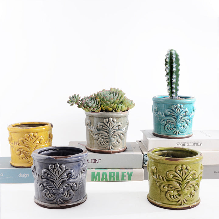 Elegant ceramic flower pot Kalsten
