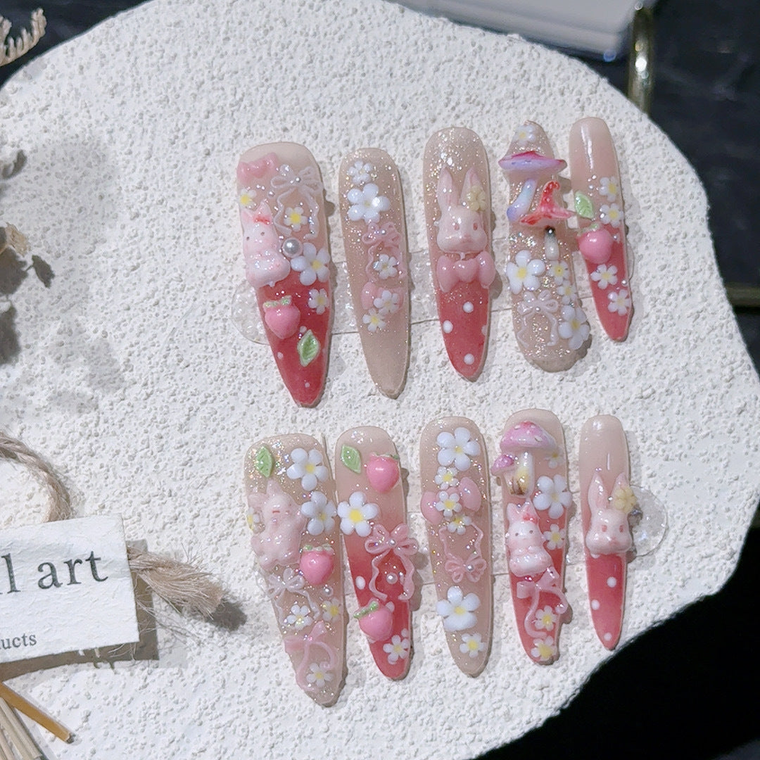 Whimsical Themed Acrylic Nail Art Set