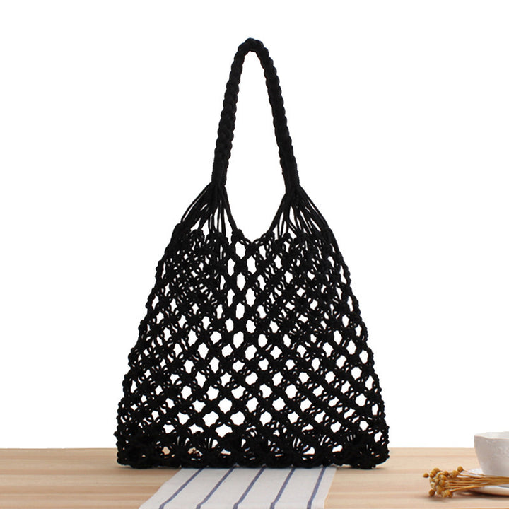 Braided shopping shoulder bag with stable side seams Kalsten