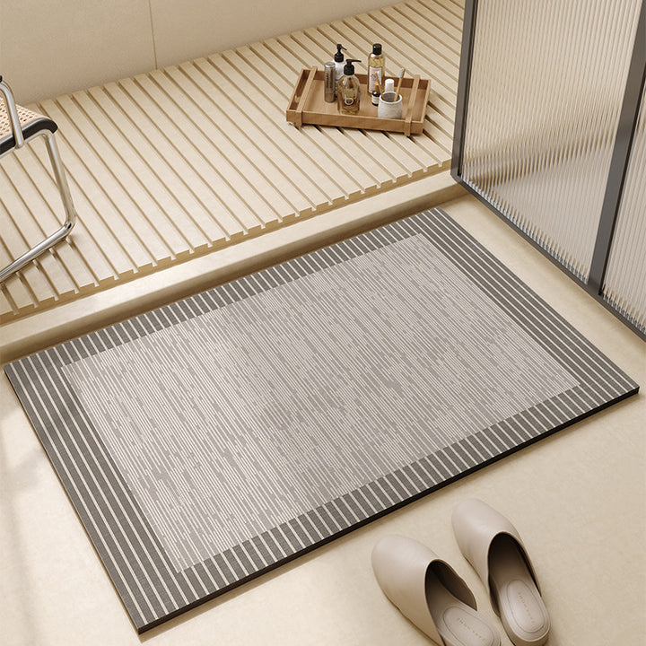 Modern Geometric Bath Mat Kalsten