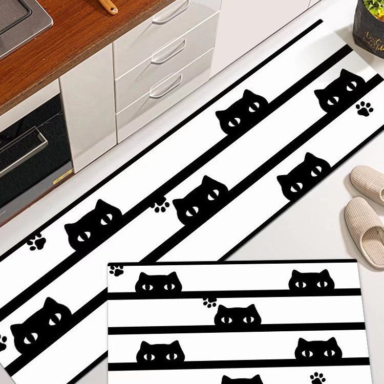 Cat-Themed Kitchen Mat Kalsten