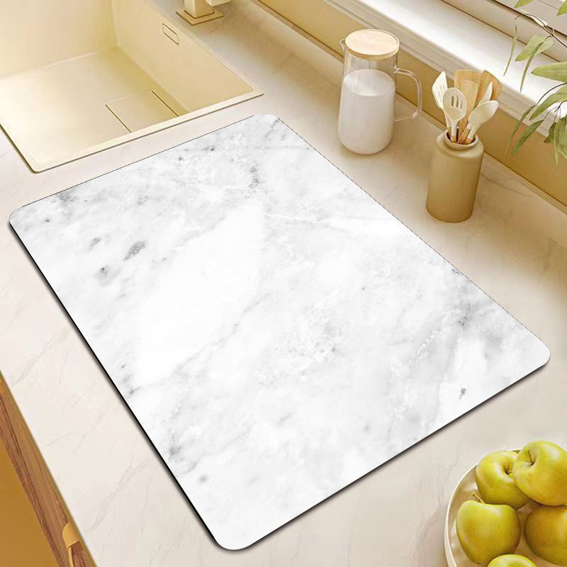 Premium Marble Print Kitchen Mat Kalsten
