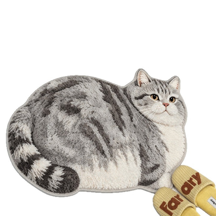 Cat-Themed Plush Area Rug