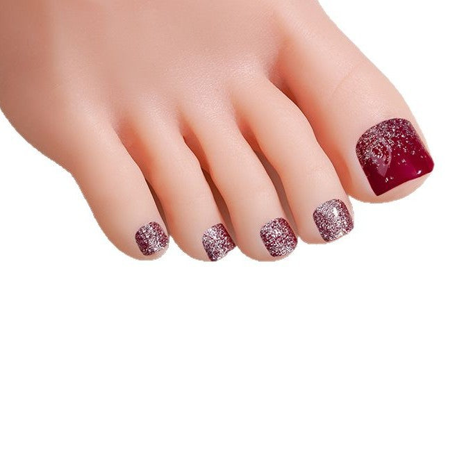 Sparkling Glittery Toenail Wraps