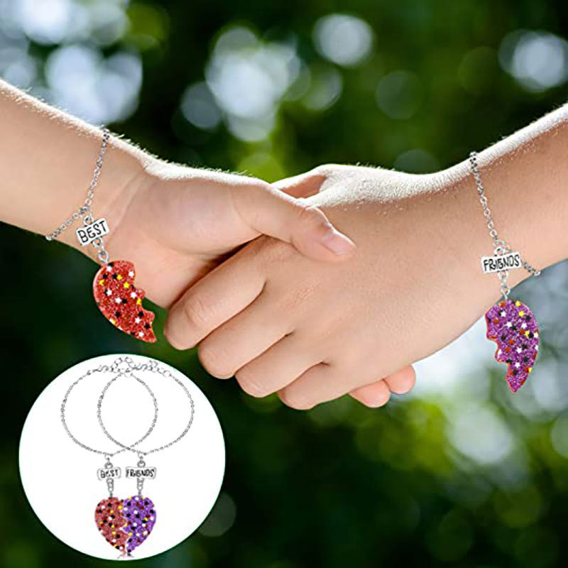 Best Friends Heart Pendant Necklace Kalsten