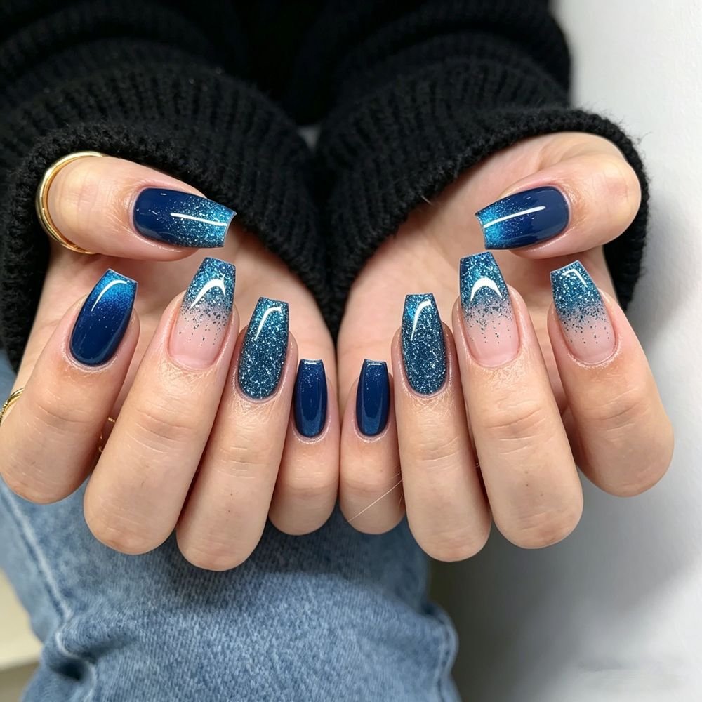 Glamorous Glittering Press-On Nail Tips