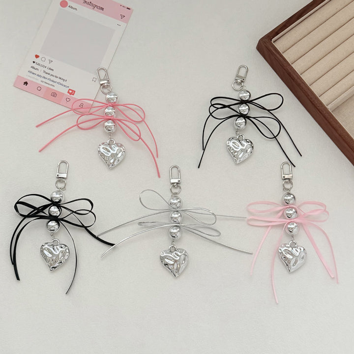 Heart-Embellished Keychain Kalsten