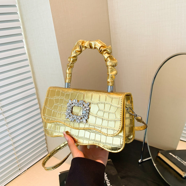 Glamorous Crocodile Texture Evening Handbag Kalsten