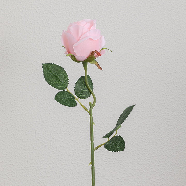 Artificial rose branch with realistic appearance