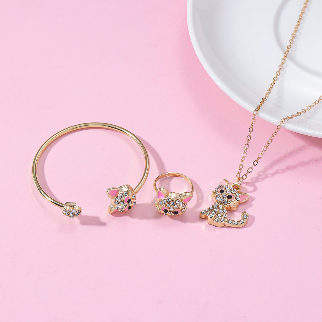 Playful Cat Jewelry Set Kalsten