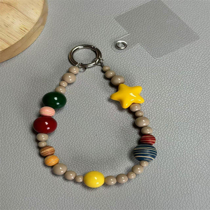 Colorful Beaded Charm Keychain Kalsten