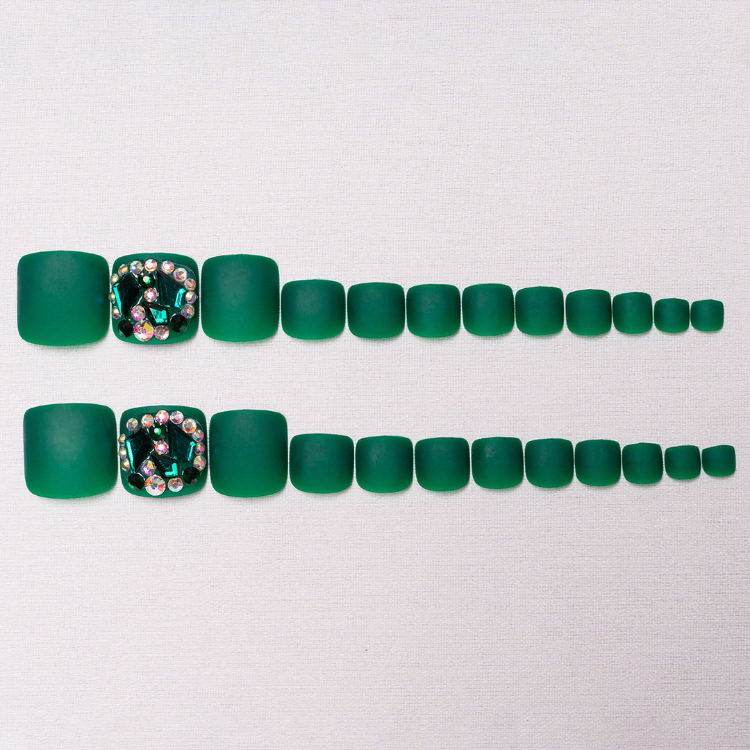 Decorative Rhinestone Pedicure Nail Art  1791110340