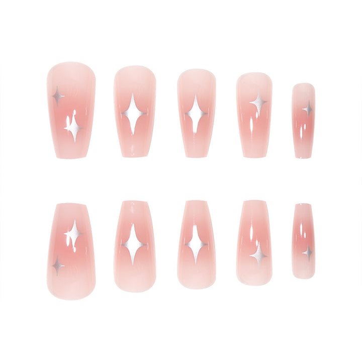 Long Starry Stiletto Press-On Nails Kalsten