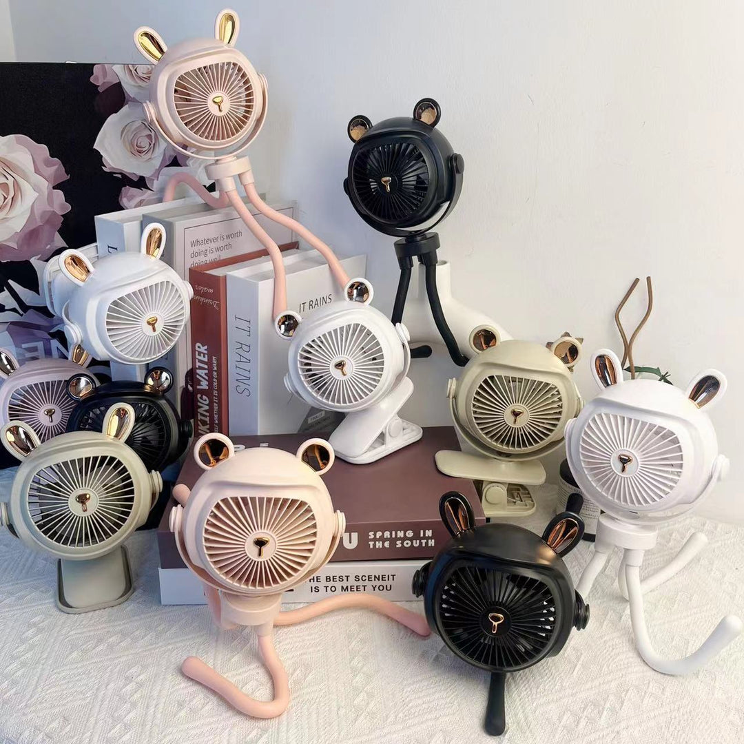 Cute Animal-Themed Portable Desk Fan Kalsten