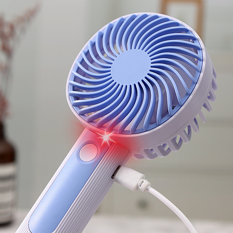 Unisex Portable Handheld Fan with USB Charging Port and Ergonomic Handle Kalsten