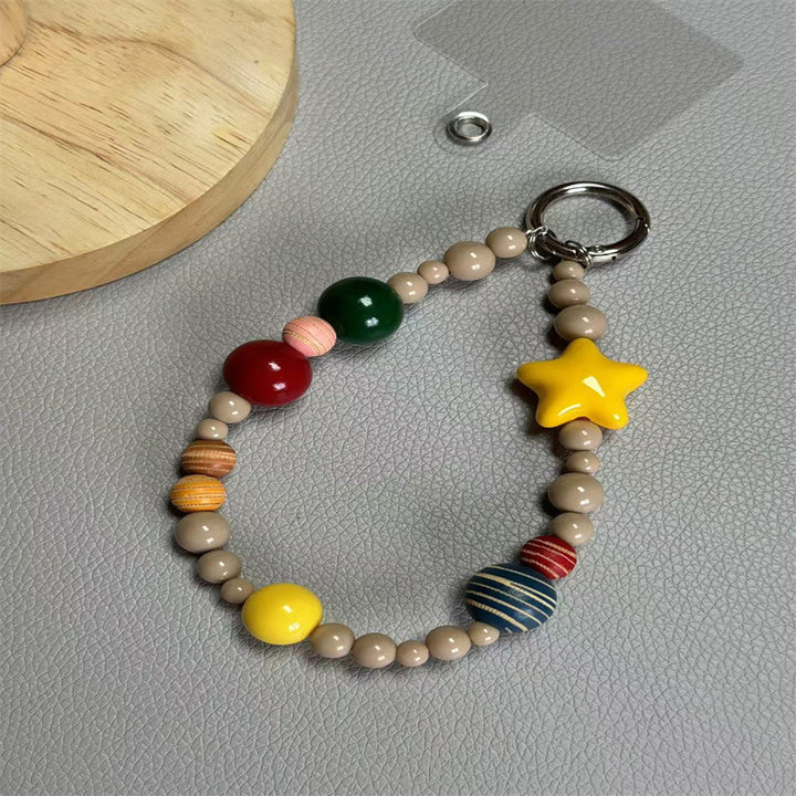 Colorful Beaded Charm Keychain Kalsten