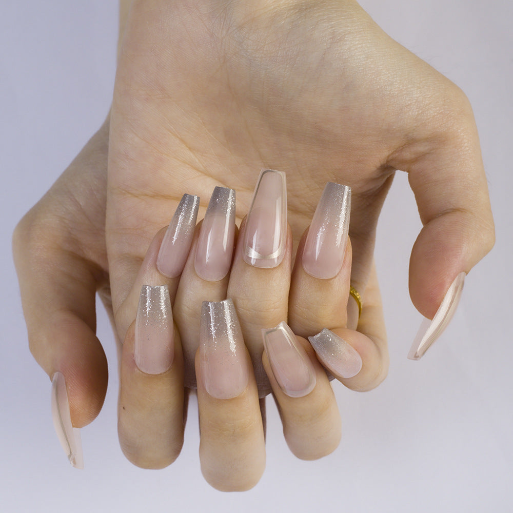Artificial nails with elegant glitter accents Kalsten