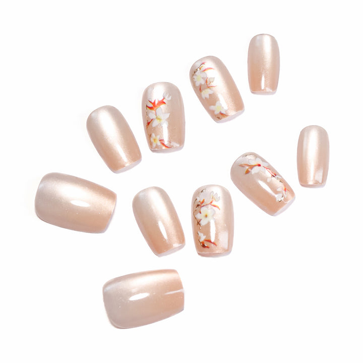 Artificial Nail Art with Timeless Floral Design Kalsten