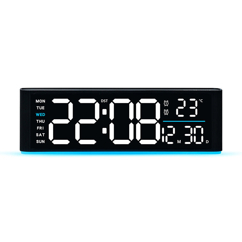 Digital LED alarm clock with temperature and day of week display Kalsten