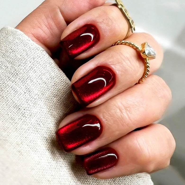 Glossy Square Press-On Nail Set Kalsten