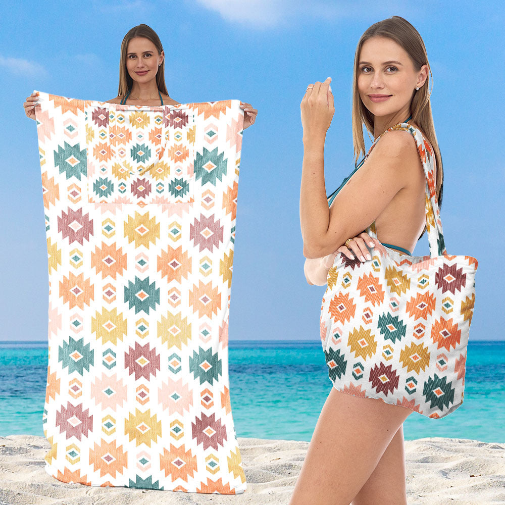 Beach towel with creative sea turtle pattern Kalsten