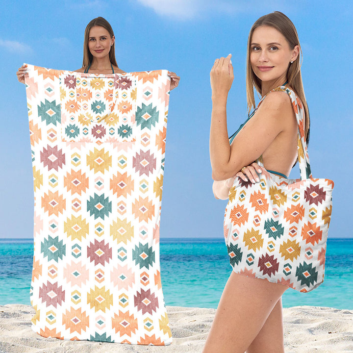Beach towel with creative sea turtle pattern Kalsten
