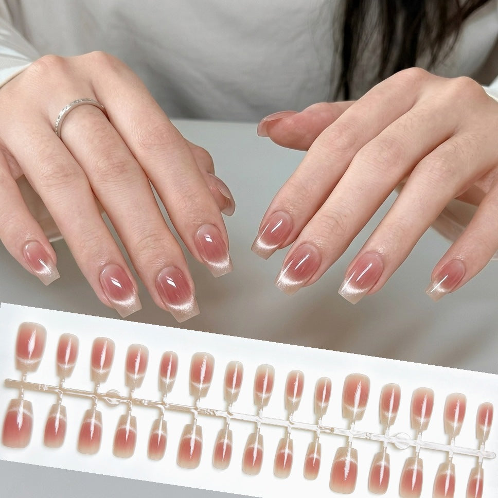 Elegant Natural French Tip Press-On Nails