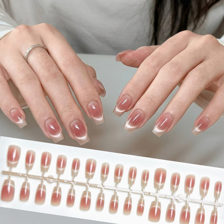 Elegant Natural French Tip Press-On Nails