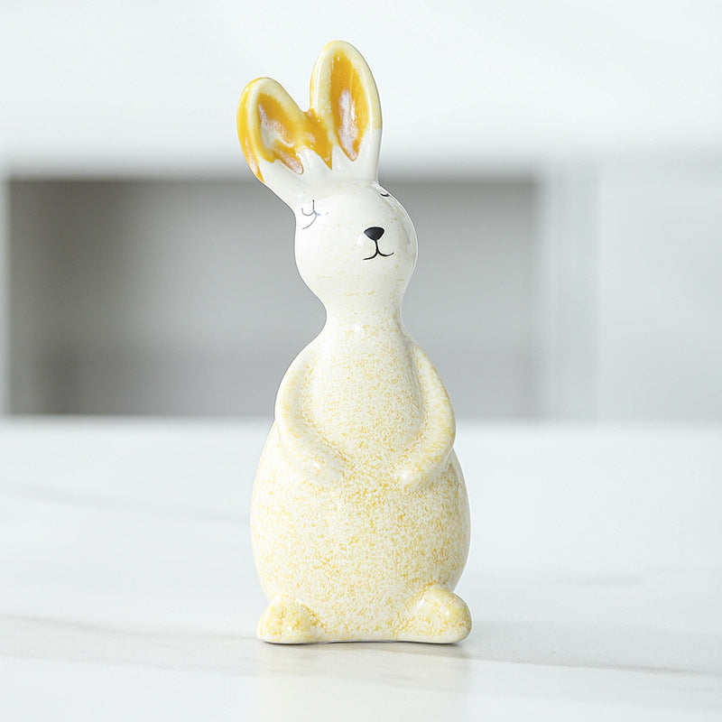 Whimsical Decorative Bunny Sculpture Kalsten