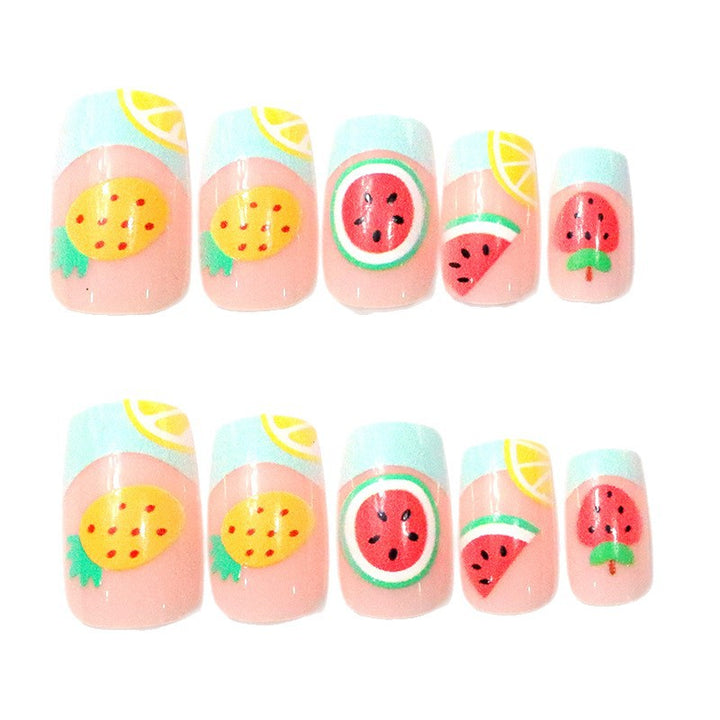 Fun Fruit-Themed Acrylic Nail Art Kalsten