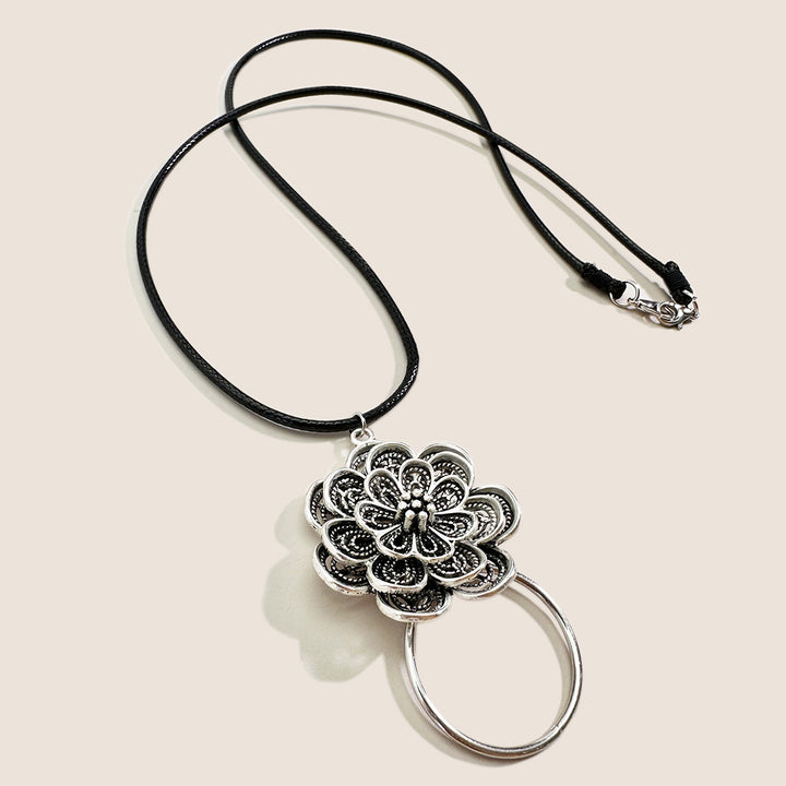 Floral Embellished Statement Necklace Kalsten
