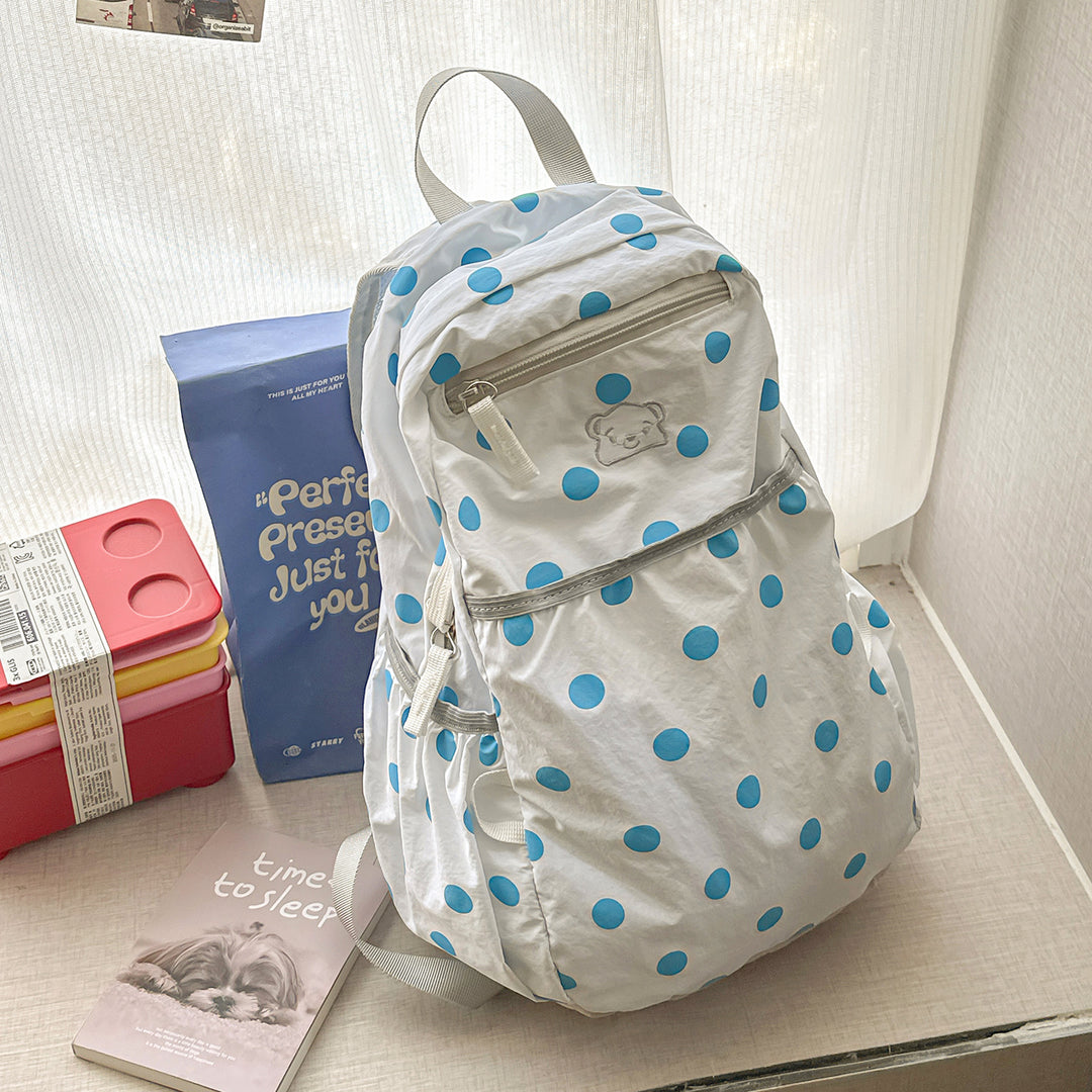 Casual Polka Dot Backpack Kalsten