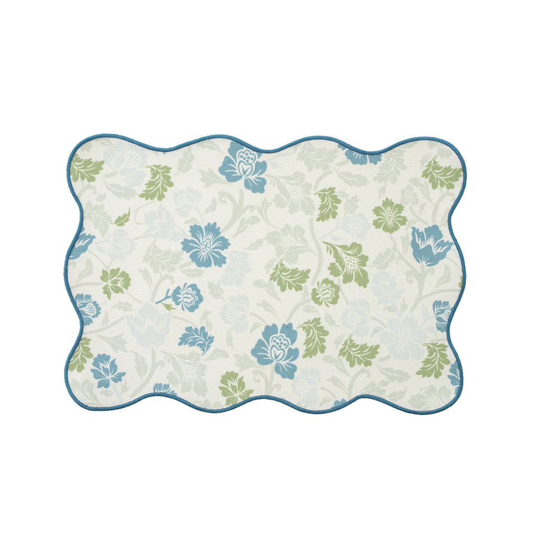 Decorative wavy table set with pomegranate and parrot motif Kalsten