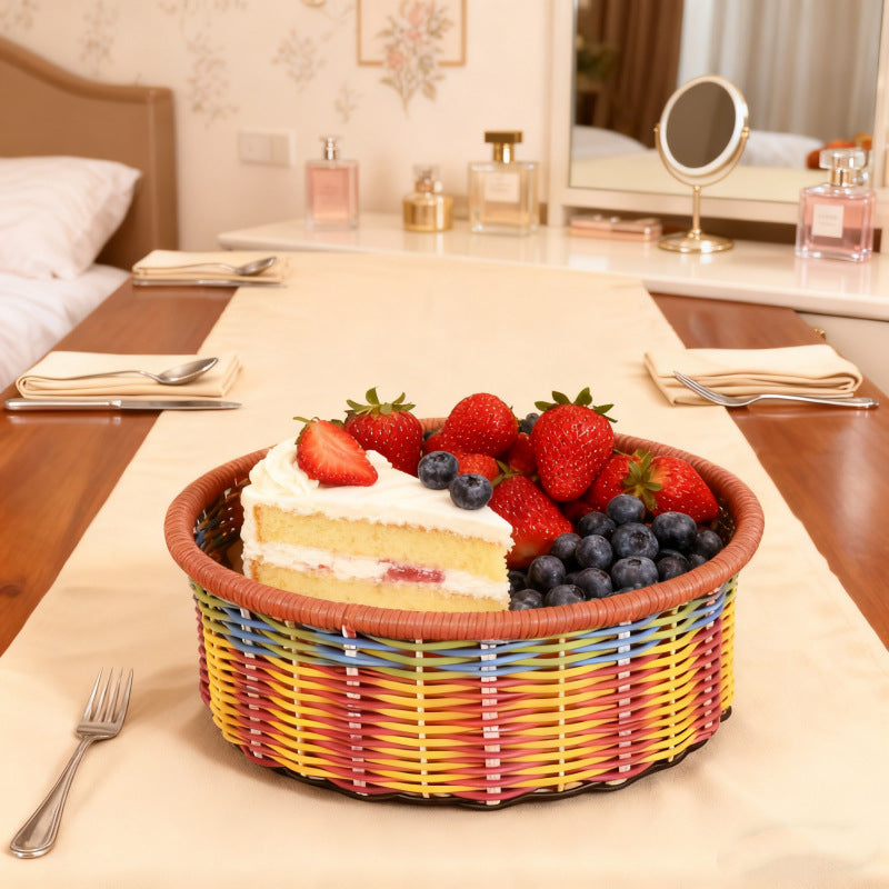 Decorative Round Storage Basket Kalsten